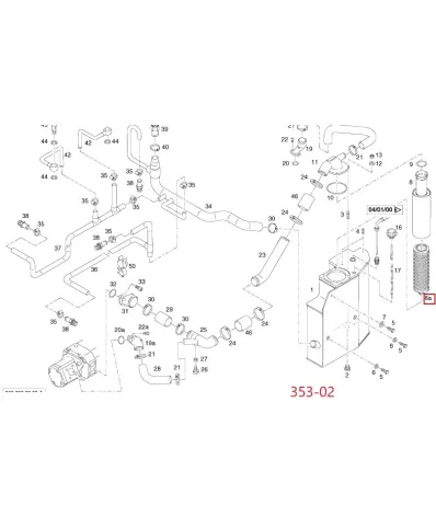 Filtr hydrauliki (hydrauliczny) LINDE SERIA: 353-02