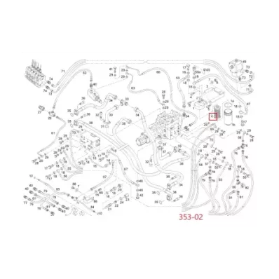 Filtr hydrauliki (hydrauliczny) LINDE SERIA: 353-02