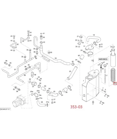Filtr hydrauliki (hydrauliczny) LINDE SERIA: 353-03