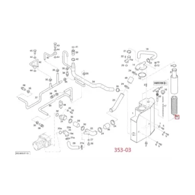 Filtr hydrauliki (hydrauliczny) LINDE SERIA: 353-03