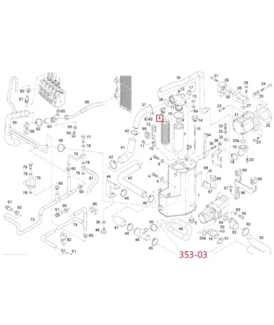 Filtr hydrauliki (hydrauliczny) LINDE SERIA: 353-03