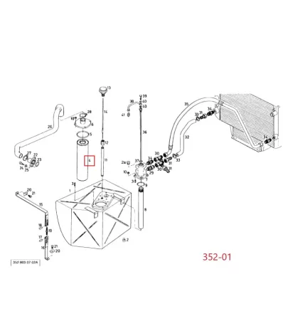 Filtr hydrauliki (hydrauliczny) LINDE SERIA: 352-01