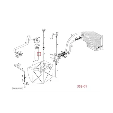 Filtr hydrauliki (hydrauliczny) LINDE SERIA: 352-01