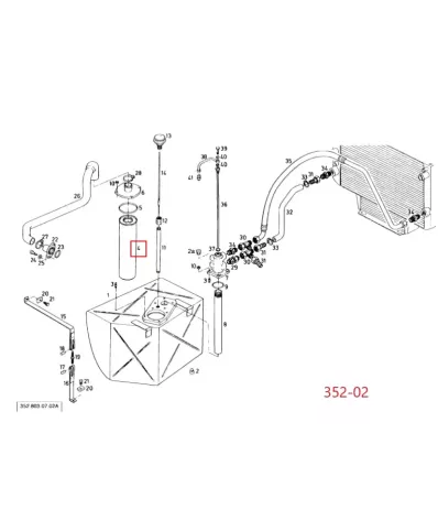 Filtr hydrauliki (hydrauliczny) LINDE SERIA: 352-02