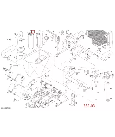 Filtr hydrauliki (hydrauliczny) LINDE SERIA: 352-03