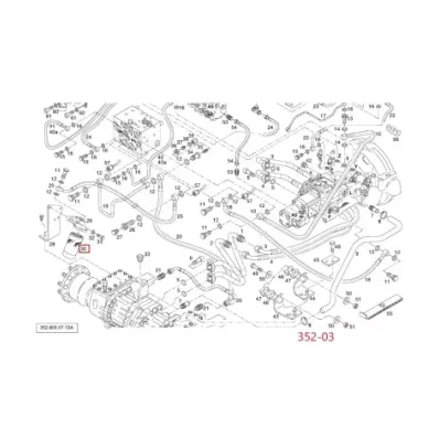 Filtr hydrauliki (hydrauliczny) LINDE SERIA: 352-03