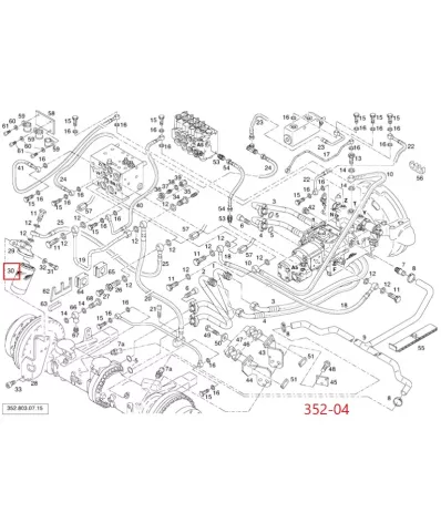 Filtr hydrauliki (hydrauliczny) LINDE SERIA: 352-04