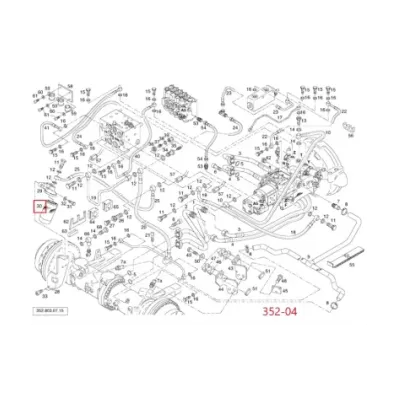 Filtr hydrauliki (hydrauliczny) LINDE SERIA: 352-04