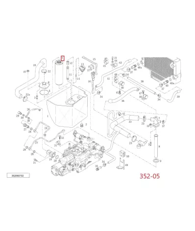 Filtr hydrauliki (hydrauliczny) LINDE SERIA: 352-05