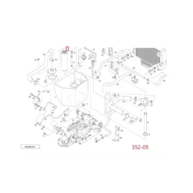 Filtr hydrauliki (hydrauliczny) LINDE SERIA: 352-05