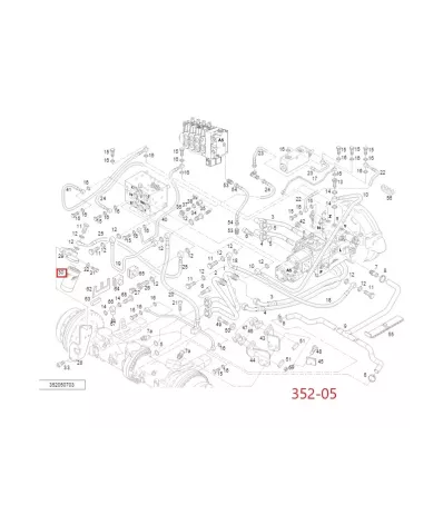Filtr hydrauliki (hydrauliczny) LINDE SERIA: 352-05