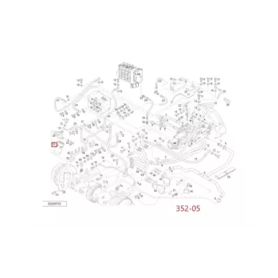 Filtr hydrauliki (hydrauliczny) LINDE SERIA: 352-05