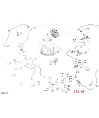 Filtr hydrauliki (hydrauliczny) LINDE SERIA: 352-06