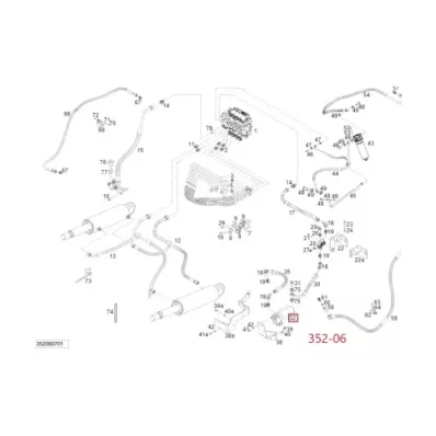 Filtr hydrauliki (hydrauliczny) LINDE SERIA: 352-06