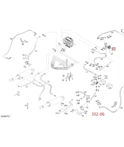 Filtr hydrauliki (hydrauliczny) LINDE SERIA: 352-06