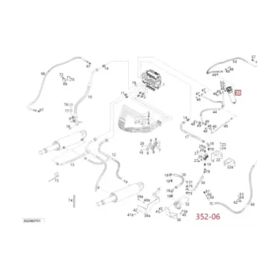 Filtr hydrauliki (hydrauliczny) LINDE SERIA: 352-06