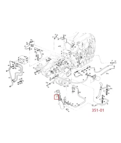 Filtr hydrauliki (hydrauliczny) LINDE SERIA: 351-01