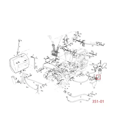 Filtr hydrauliki (hydrauliczny) LINDE SERIA: 351-01