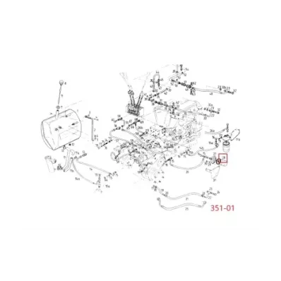 Filtr hydrauliki (hydrauliczny) LINDE SERIA: 351-01