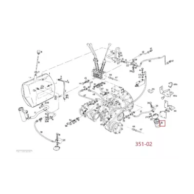 Filtr hydrauliki (hydrauliczny) LINDE SERIA: 351-02
