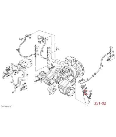 Filtr hydrauliki (hydrauliczny) LINDE SERIA: 351-02