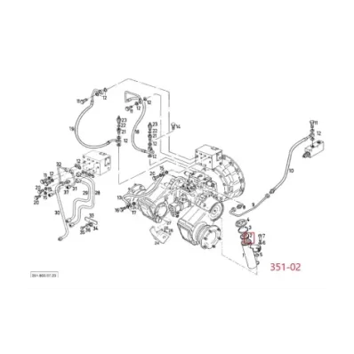 Filtr hydrauliki (hydrauliczny) LINDE SERIA: 351-02