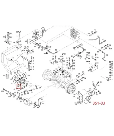 Filtr hydrauliki (hydrauliczny) LINDE SERIA: 351-03