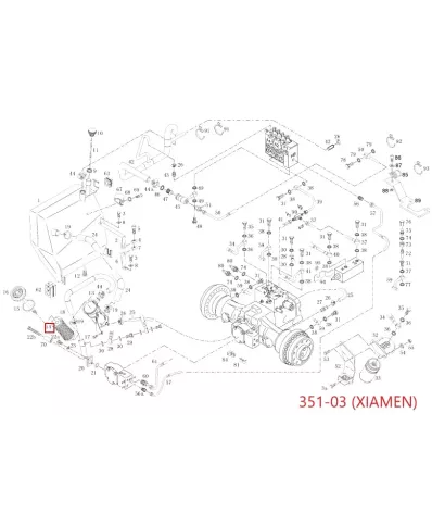 Filtr hydrauliki (hydrauliczny) LINDE SERIA: 351-03 (Xiamen)