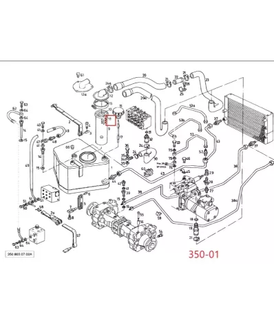 Filtr hydrauliki (hydrauliczny) LINDE SERIA: 350-01