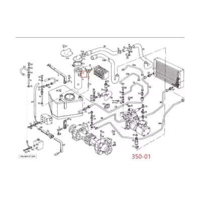 Filtr hydrauliki (hydrauliczny) LINDE SERIA: 350-01