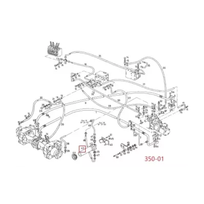 Filtr hydrauliki (hydrauliczny) LINDE SERIA: 350-01 (do: 01.1993r.)