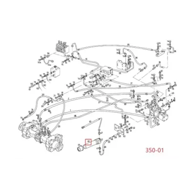 Filtr hydrauliki (hydrauliczny) LINDE SERIA: 350-01 (od: 02.1993r.)