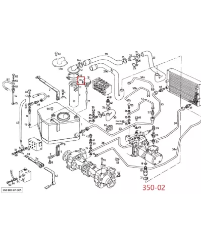 Filtr hydrauliki (hydrauliczny) LINDE SERIA: 350-02