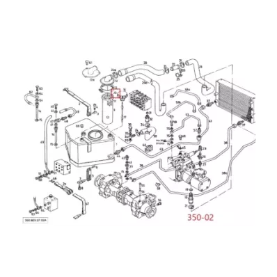 Filtr hydrauliki (hydrauliczny) LINDE SERIA: 350-02