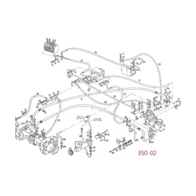 Filtr hydrauliki (hydrauliczny) LINDE SERIA: 350-02 (do: 01.1993r.)