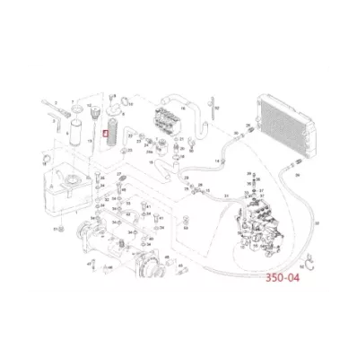 Filtr hydrauliki (hydrauliczny) LINDE SERIA: 350-04