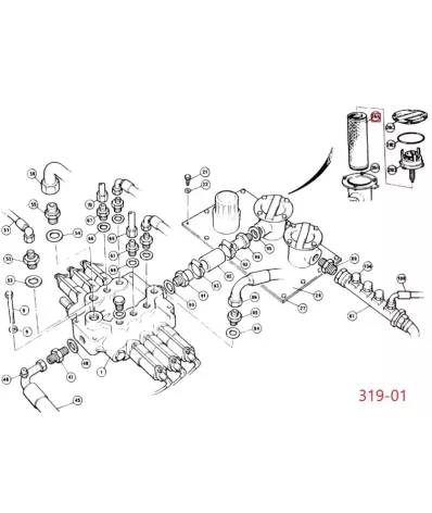 Filtr hydrauliki (hydrauliczny) LINDE SERIA: 319-01