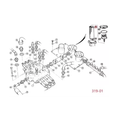 Filtr hydrauliki (hydrauliczny) LINDE SERIA: 319-01