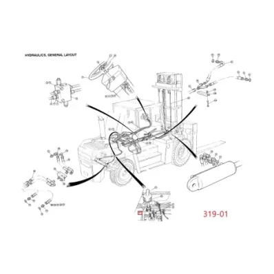 Filtr hydrauliki (hydrauliczny) LINDE SERIA: 319-01