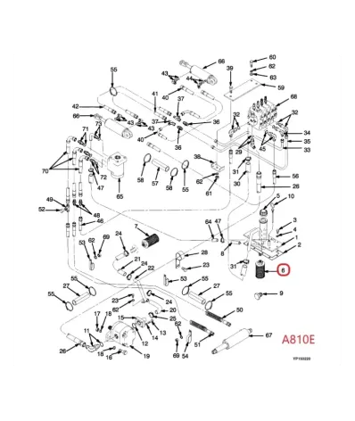 Filtr hydrauliki (hydrauliczny) YALE SERIA: (A810)