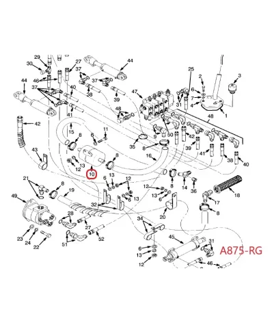 Filtr hydrauliki (hydrauliczny) YALE SERIA: (A875)