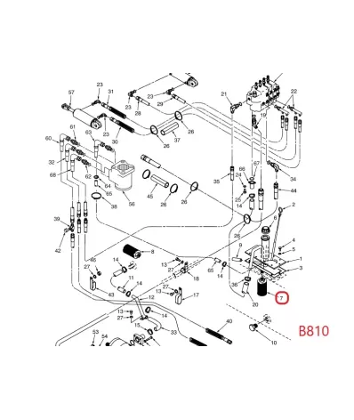 Filtr hydrauliki (hydrauliczny) YALE SERIA: (B810)