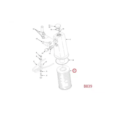 Filtr hydrauliki (hydrauliczny) YALE SERIA: (B839)