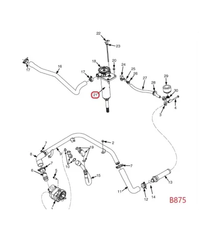 Filtr hydrauliki (hydrauliczny) YALE SERIA: (B875)
