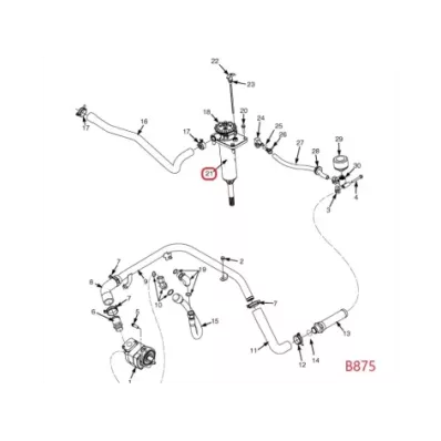 Filtr hydrauliki (hydrauliczny) YALE SERIA: (B875)