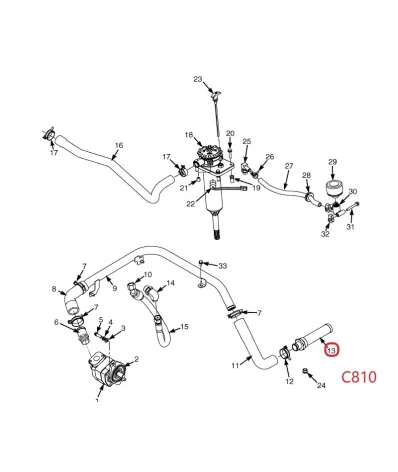 Filtr hydrauliki (hydrauliczny) YALE SERIA: (C810)