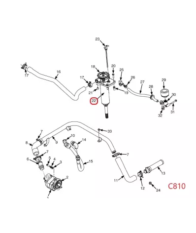 Filtr hydrauliki (hydrauliczny) YALE SERIA: (C810)