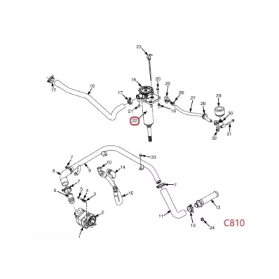 Filtr hydrauliki (hydrauliczny) YALE SERIA: (C810)