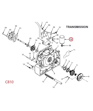 Filtr hydrauliki (hydrauliczny, skrzyni) YALE SERIA: (C810)