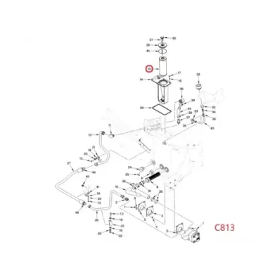 Filtr hydrauliki (hydrauliczny) YALE SERIA: (C813)
